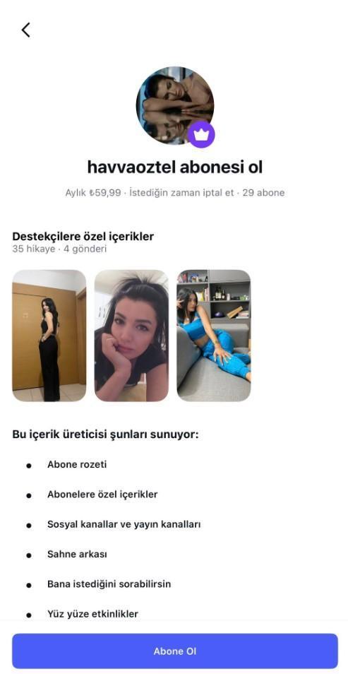 Aleyna Tilki'nin annesi Instagram'da abonelik sistemini açtı