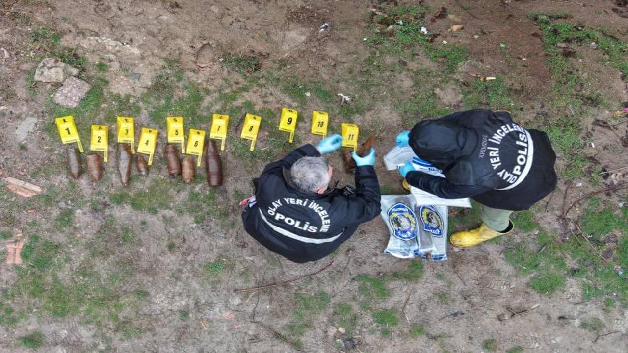 Kırıkkale’de bahçede bulunan 11 top mermisi için bomba imha ekipleri devreye girdi